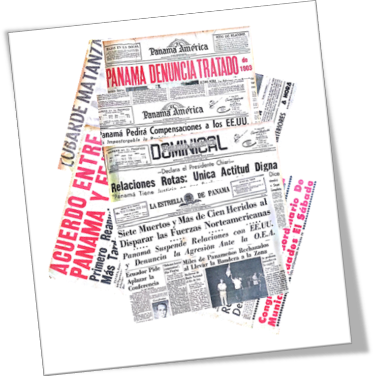 Portadas  y opiniones en los diarios después de la agresión del 9 de enero de 1964