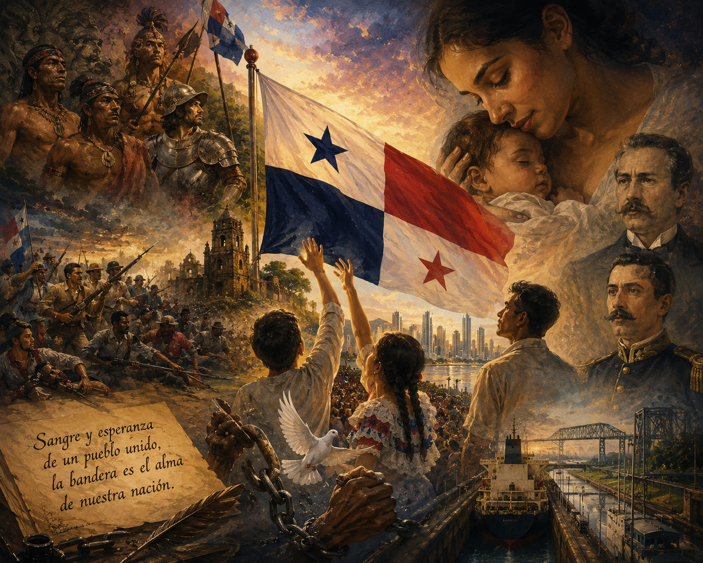 Homenaje a Panamá: unidad y libertad | Foto: generada por ChatGPT