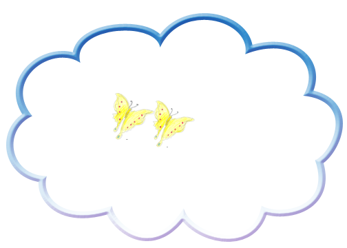 Dos mariposas dentro de la nube