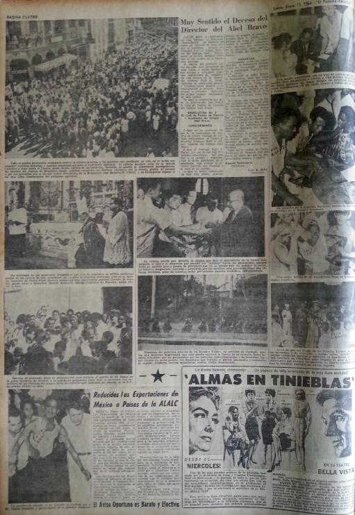 Página 4 del diario El Panamá América, del 13 de enero de 1964